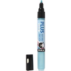 Plus Color Marker, L: 14,5 cm, line 1-2 mm, turquoise, 5,5 ml, 1 pc