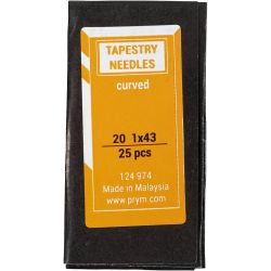 Cross Stitch Needles, Length of eye: 8mm , no. 20, L: 42 mm, with blunt tip, 25 pc/ 1 pack