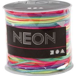Nylon cord, thickness 1 mm, neon colours, 28 m/ 1 roll