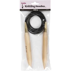 Circular Knitting Needle, L: 150 cm, size 20 mm, 1 pc