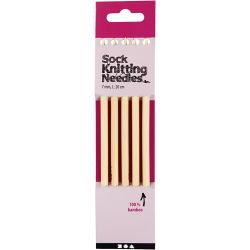 Knitting needles, L: 20 cm, size 7 mm, 1 set