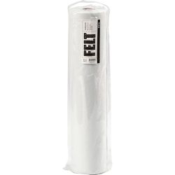Craft felt, W: 45 cm, thickness 1,5 mm, 180-200 g, white, 5 m/ 1 roll