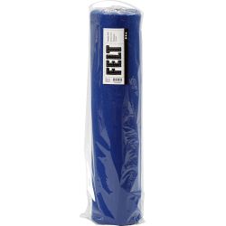Craft felt, W: 45 cm, thickness 1,5 mm, 180-200 g, blue, 5 m/ 1 roll