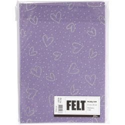 Craft Felt, A4, sheet 210x297 mm, thickness 1 mm, purple, 10 sheet/ 1 pack