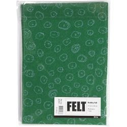 Craft Felt, A4, sheet 210x297 mm, thickness 1 mm, green, 10 sheet/ 1 pack