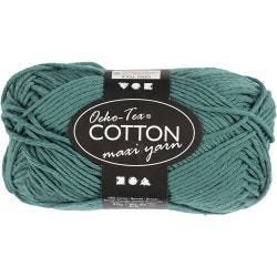Cotton Yarn, no. 8/8, L: 80-85 M, petrol, 50 g/ 1 ball
