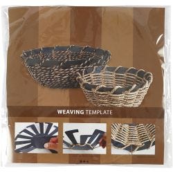 Basket Weaving Template, H: 8 cm, dia. 14 cm, black, 10 pc/ 1 pack