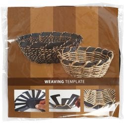 Basket Weaving Template, H: 6 cm, dia. 8 cm, black, 10 pc/ 1 pack
