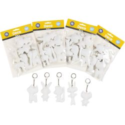 Fabric Figures with key rings
