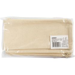 Pencil Case, size 21x9 cm, 245 g, light natural, 4 pc/ 1 pack