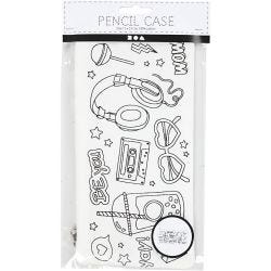 Pencil case, size 11x23 cm, 210 g, white, 1 pc