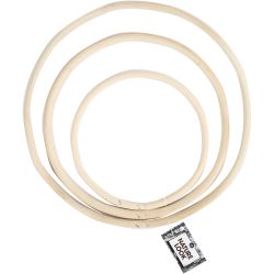 Bamboo ring, dia. 15,3+20,3+25,5 cm, 3 pc/ 1 set