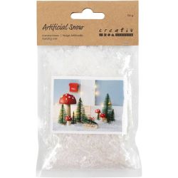 Artificial Snow, white glitter, 50 g/ 1 bag