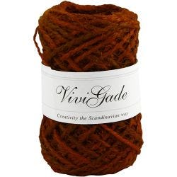 Natural Hemp, thickness 1-2 mm, red, 30 m/ 1 roll
