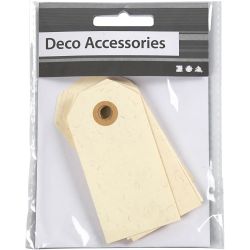 Manila Tags, size 4x8 cm, 250 g, cream, 20 pc/ 1 pack