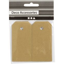Manila Tags, size 4x8 cm, 250 g, gold, 20 pc/ 1 pack