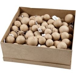Christmas Ornaments, dia. 4+5+6 cm, 3x35 pc/ 1 pack