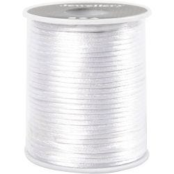 Satin Cord, thickness 2 mm, white, 50 m/ 1 roll