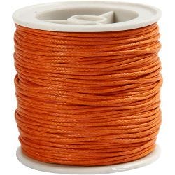 Cotton cord, thickness 1 mm, orange, 40 m/ 1 roll
