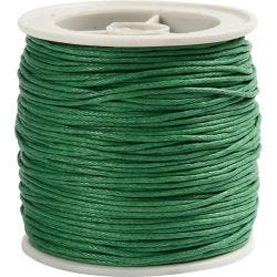 Cotton cord, thickness 1 mm, green, 40 m/ 1 roll