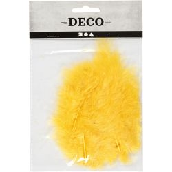 Down, size 5-12 cm, yellow, 15 pc/ 1 pack