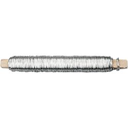 Florist Wire, thickness 0,6 mm, silver, 10x100 g, 10x50 m/ 1 pack