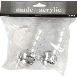 Baubles to Decorate, dia. 5 cm, transparent, 10 pc/ 1 pack