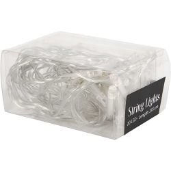 LED String of Lights, L: 3,15 M, transparent, 1 pc