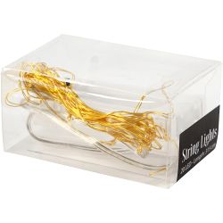 LED String of Lights, L: 3,15 M, gold, 1 pc