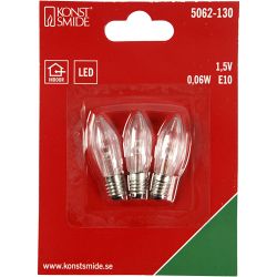 LED bulbs, H: 45 mm, dia. 15 mm, 3 pc/ 1 pack