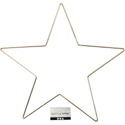 Star ornament, 30 cm, 3 mm, gold, 1 pc