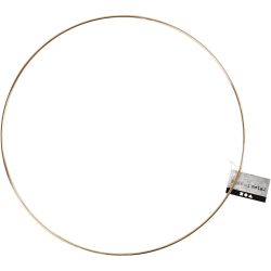 Metal Wire Ring, 30 cm, 3 mm, gold, 1 pc
