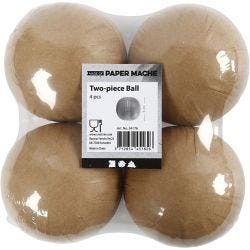 Two-part bauble, dia. 8 cm, 4 pc/ 1 pack
