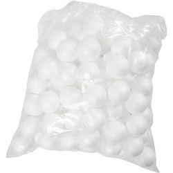 Polystyrene Balls, dia. 4 cm, white, 100 pc/ 1 pack
