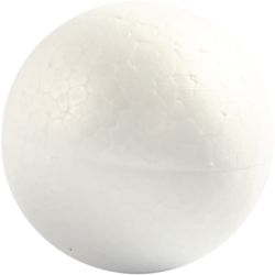 Polystyrene Balls, dia. 5 cm, white, 5 pc/ 1 pack