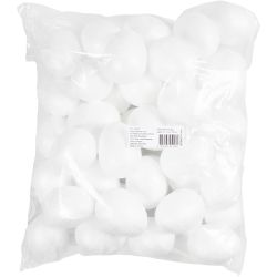 Polystyrene Eggs, H: 7 cm, white, 50 pc/ 1 pack