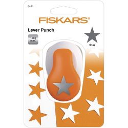 Fiskars Lever Punch, star, dia. 25 mm, size M, 1 pc
