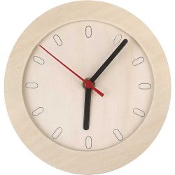 Watch With Wooden Frame, 15 cm, 1 pc