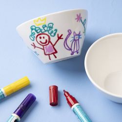 Cereal bowl, H: 7 cm, dia. 12,5 cm, white, 20 pc/ 1 pack