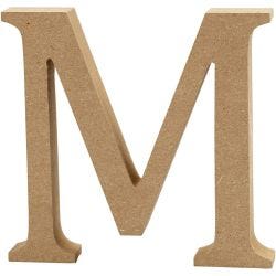 Letter, M, 13 cm, 2 cm, 1 pc