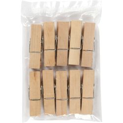 Wooden Peg, L: 7,2 cm, W: 2 cm, 10 pc/ 1 pack