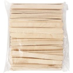 Ice lolly sticks, L: 11,5 cm, W: 10 mm, natural, 200 pc/ 1 pack