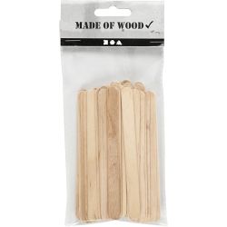 Ice lolly sticks, L: 11,5 cm, W: 10 mm, natural, 30 pc/ 1 pack