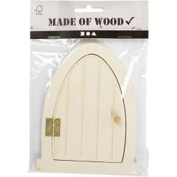Door with hinges, H: 13 cm, W: 10 cm, 1 pc