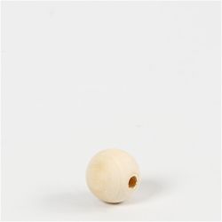 Wooden Bead, dia. 15 mm, hole size 3 mm, 20 pc/ 1 pack
