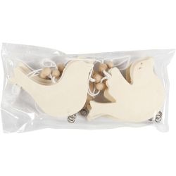 Dove Of Peace, size 7,5x9,5 cm, thickness 4 mm, 10 pc/ 1 pack