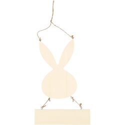 Rabbit with sign, 29,5 cm, 19,2 cm, 1 pc