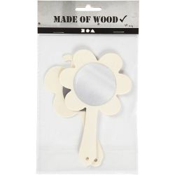 Hand Mirrors, H: 13,9 cm, W: 9 cm, 2 pc/ 1 pack