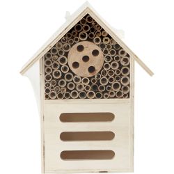 Insect and butterfly hotel, H: 18 cm, D. 9 cm, W: 14 cm, 1 pc