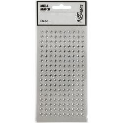 Rhinestones, dia. 5 mm, silver, 144 pc/ 1 pack